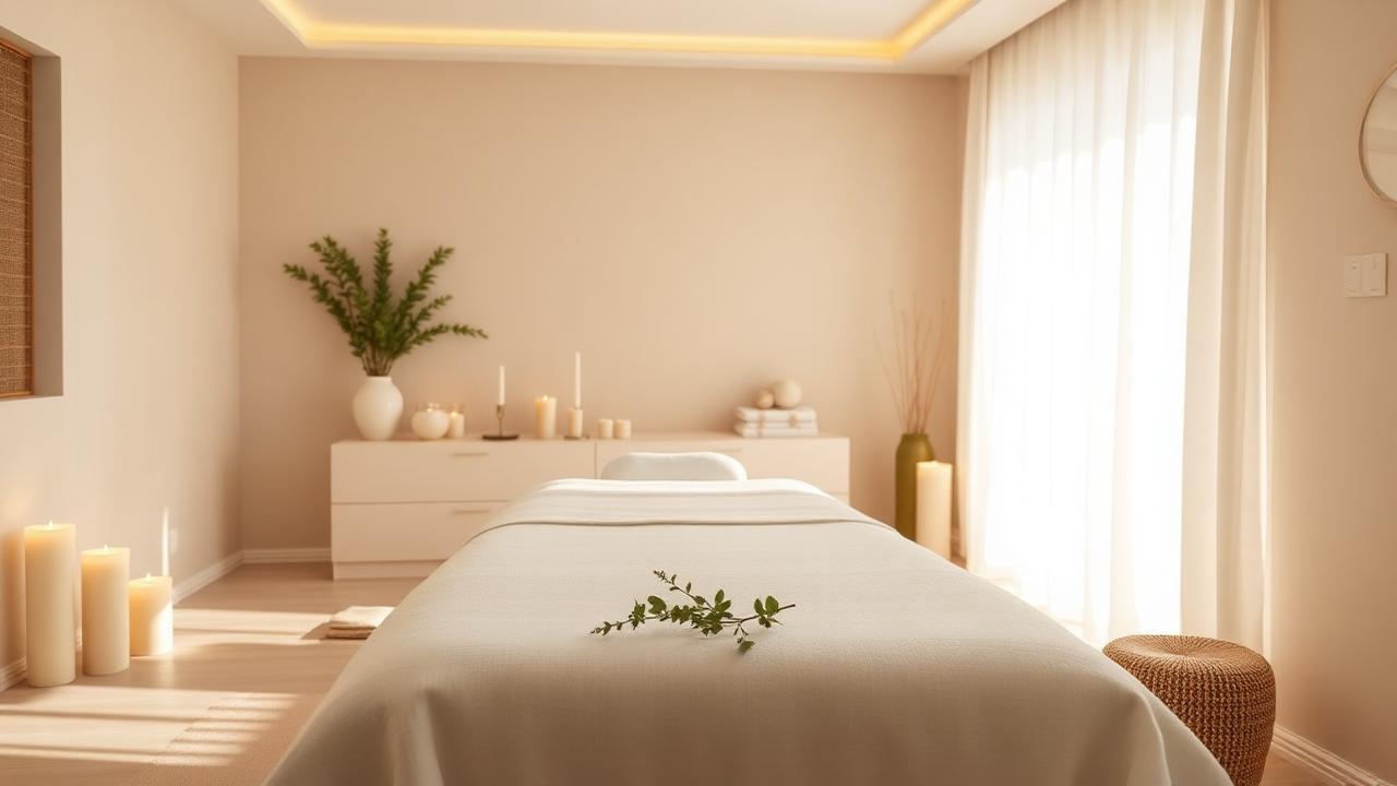 A serene Eternal Beauty Essence spa treatment room